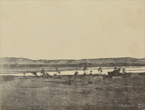 Village de Ghirché; John Beasly Greene, American, born France, 1832 - 1856, Ghirché, Egypt; 1853 - 1854; Salted paper print