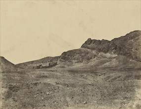 Montagne de Thèbes; John Beasly Greene, American, born France, 1832 - 1856, Thebes, Egypt; 1853 - 1854; Salted paper print