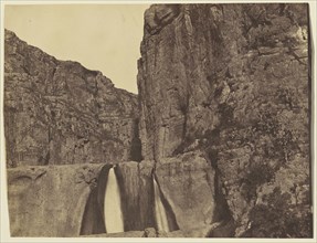 Waterfall, near Constantine, Algeria; John Beasly Greene, American, born France, 1832 - 1856, 1856; Albumen silver print