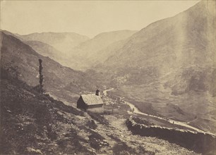 View looking out over valley; Vicomte Joseph de Vigier, French, 1821 - 1862, Pyrenees, Spain; about 1853; Salted paper print