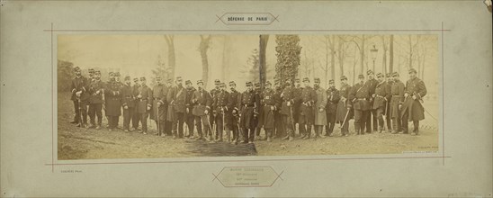 Garde Nationale, 29e Regiment, 92e Bataillon, Lt-Colonel Roux; André Adolphe-Eugène Disdéri, French, 1819 - 1889, Paris, France