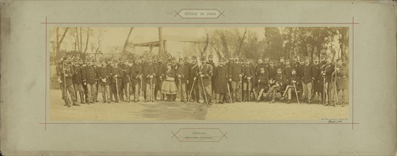 Regiment, Des Gardes Forestiers; André Adolphe-Eugène Disdéri, French, 1819 - 1889, Paris, France; 1870 - 1871; Albumen silver