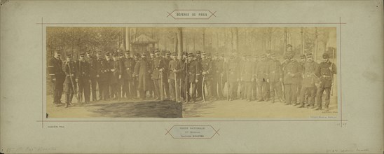 Garde Nationale, 65e Bataillon, Capitaine Beautes; André Adolphe-Eugène Disdéri, French, 1819 - 1889, France; 1870 - 1871