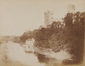 Durham Cathedral; Hill & Adamson, Scottish, active 1843 - 1848, 1844; Salted paper print from a Calotype negative; 29.2 x 37.5