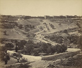 Jerusalem. Jardin de Gesthsemane; James Robertson, English, 1813 - 1888, Felice Beato, 1832 - 1909