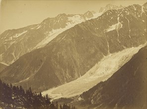 Le Mont-Blanc, Haute-Savoie). Le glacier de l'Argentiere; V. Muzet, French, active 1860s, Haute-Savoie, France; 1860 - 1865