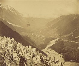 Vallee de Chamonix, Haute Savoie, V. Muzet, French, active 1860s, Chamonix, France; 1860; Albumen silver print