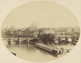 Panorama de Paris, vue prise du Pont des Arts; Charles Soulier, French, 1840 - 1875, Paris, France; 1862; Albumen silver print