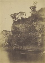Cliff on Seaside; Possibly printed by Gustave Le Gray, French, 1820 - 1884, Firmin Eugène Le Dien, French, 1817 - 1865, Italy