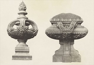 Vases de Couronnement; Édouard Baldus, French, born Germany, 1813 - 1889, Paris, France; about 1868; Heliogravure