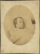 Manin on his deathbed; Adrien Alban Tournachon, French, 1825 - 1903, 1857; Salted paper print; 18.6 x 14.4 cm