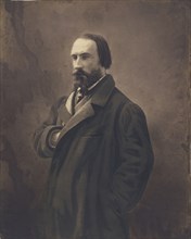 Auguste Vacquerie; Nadar, Gaspard Félix Tournachon, French, 1820 - 1910, 1861 - 1865; Salted paper print with paint