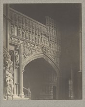 Westminster Abbey: East End of South Ambulatory, Top Detail; Frederick H. Evans, British, 1853 - 1943, 1911; Platinum print