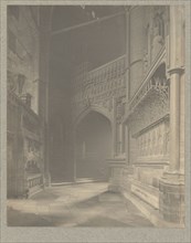 Westminster Abbey, North Ambulatory; Frederick H. Evans, British, 1853 - 1943, 1911; Platinum print; 24.1 x 19.3 cm
