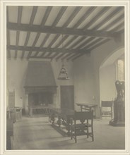 Herstmonceux Castle Sussex, The Dining Room; Frederick H. Evans, British, 1853 - 1943, about 1918; Platinum print
