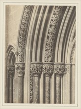 Southwell Cathedral - Chapter House Entrance Detail; Frederick H. Evans, British, 1853 - 1943, 1898; Platinum print; 11.7 x 8.5