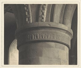 Southwell Cathedral - Nave, Norman Capital; Frederick H. Evans, British, 1853 - 1943, 1898; Platinum print; 8.7 x 10.6 cm
