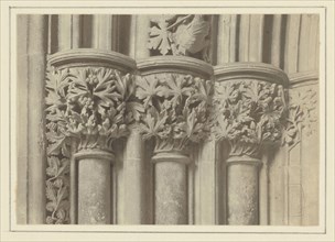 Southwell Cathedral - Chapter House Entrance Capitals; Frederick H. Evans, British, 1853 - 1943, 1898; Platinum print; 7.9 x 11