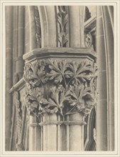 Southwell Cathedral - Chapter House Entrance Capital; Frederick H. Evans, British, 1853 - 1943, 1898; Platinum print; 11.4 x 8.