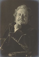 Portrait of a Man in Velvet Jacket; Frederick H. Evans, British, 1853 - 1943, 1890 - 1900; Gelatin silver print; 21 x 14.4 cm