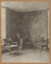 Kelmscott Manor: In the Tapestry Room; Frederick H. Evans, British, 1853 - 1943, 1896; Platinum print; 18.7 x 14.9 cm