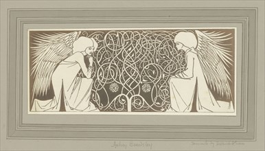 Illustration by Aubrey Beardsley; Frederick H. Evans, British, 1853 - 1943, about 1895; Platinum print; 9.2 x 23.3 cm