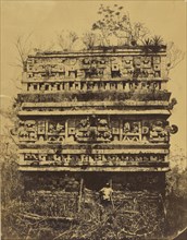 Chichén-Itzá: Right Wing of the Nun's Palace; Désiré Charnay, French, 1828 - 1915, 1860; Albumen silver print