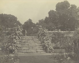 Herstmonceux Castle, Sussex, Steps to the Upper Garden; Frederick H. Evans, British, 1853 - 1943, 1918; Gelatin silver print