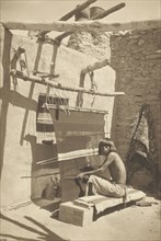 Hopi Blanket Maker; A.C. Vroman, American, 1856 - 1916, 1899 - 1902; Platinum print; 20 x 13.7 cm 7 7,8 x 5 3,8 in