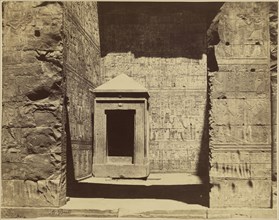 Temple of Horus, Edfu, Tabernacle; Antonio Beato, English, born Italy, about 1835 - 1906, 1860 - 1869; Albumen silver print