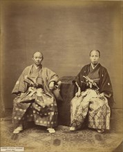 Japanese Officials, Nagasaki; Felice Beato, 1832 - 1909, August 1862; Albumen silver print
