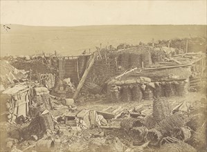 Interior of the Redan - Russian Battery; James Robertson, English, 1813 - 1888, after September 8, 1855; Salted paper print