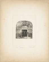 San Gregorio Valladolid; William Henry Fox Talbot, English, 1800 - 1877, June 30, 1858; Photoglyphic engraving; 7.5 × 7 cm