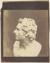 Bust of Patroclus; William Henry Fox Talbot, English, 1800 - 1877, August 9, 1843; Salted paper print from a Calotype negative