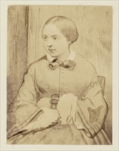 Portrait of a young lady, probably Cécile Devéria; Achille Devéria, French, 1800 - 1857, or Théodule Devéria French, 1831