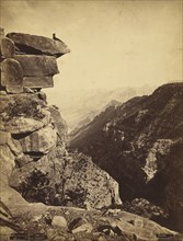 Mukuntuweap Valley, Zion Canyon, Utah; James H. Fennemore, American, 1849 - 1941, Utah, United States; April 1872; Albumen