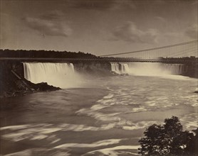 New Suspension Bridge; George Barker, American, 1844 - 1894, New York, United States; around 1888; Albumen silver print