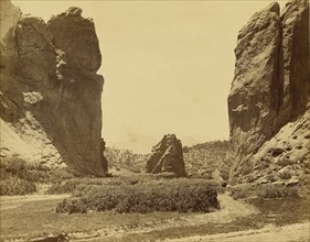 Gateway Garden of the Gods and Pikes Peak; William Henry Jackson, American, 1843 - 1942, 1879; Albumen silver print