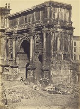 The Arch of Septimius Severus, Rome; Robert Macpherson, Scottish, 1811 - 1872, 1850s; Albumen silver print