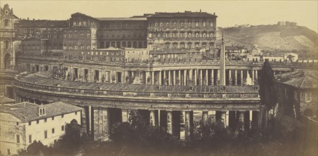St. Peter's - Rome; Robert Macpherson, Scottish, 1811 - 1872, 1860s; Albumen silver print