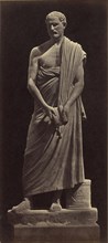 Statue of Demosthenes - Vatican Museum; Robert Macpherson, Scottish, 1811 - 1872, 1850s; Albumen silver print