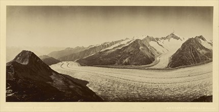Snowy mountain pass; Adolphe Braun, French, 1811 - 1877, France; about 1865 - 1875; Albumen silver print