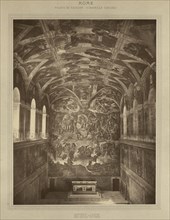 Rome - Palais du Vatican, Chapelle Sixtine - Michel-Ange; Adolphe Braun, French, 1811 - 1877, France; about 1869; Carbon print