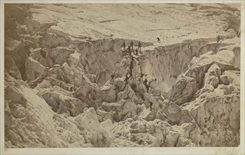 Ascent of Mont Blanc; Bisson Frères, French, active 1840 - 1864, about 1862; Albumen silver print