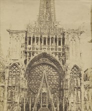 Rouen Cathedral; Auguste-Rosalie Bisson, French, 1826 - 1900, Rouen, France; about 1857 - 1858; Albumen silver print