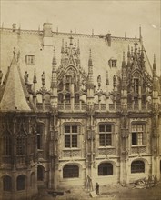 Rouen, Palais de Justice; Auguste-Rosalie Bisson, French, 1826 - 1900, Rouen, France; about 1856 - 1860; Albumen silver print
