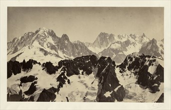 View of the Alps; Bisson Frères, French, active 1840 - 1864, Alps, France; about 1860 - 1861; Albumen silver print