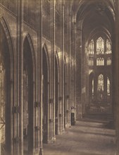 Rouen, intérieur de l'église Saint-Ouen; Bisson Frères, French, active 1840 - 1864, Rouen, France; 1857; Salted paper print