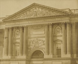 Entrance, Louvre Palace; Bisson Frères, French, active 1840 - 1864, Paris, France; about 1854 - 1860; Albumen silver print