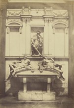 Michelangelo's Tomb of Lorenzo de' Medici, Florence; Fratelli Alinari, Italian, founded 1852, Florence, Italy; 1850s; Albumen